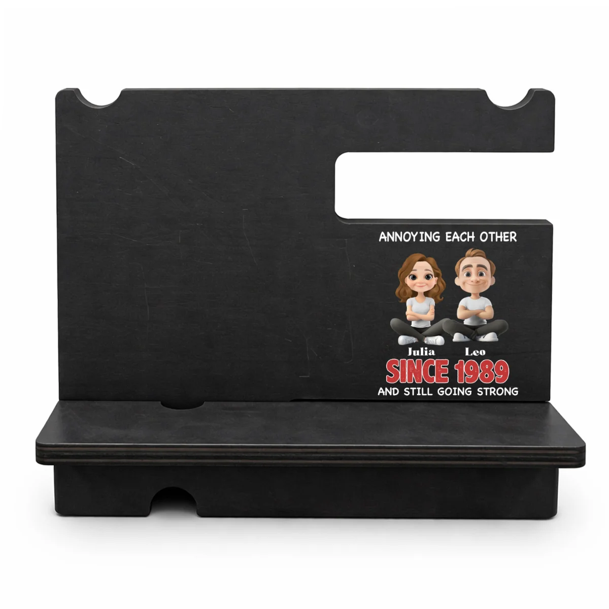 Together Forever - Personalized Custom Wood Phone Docking Station - Image 8