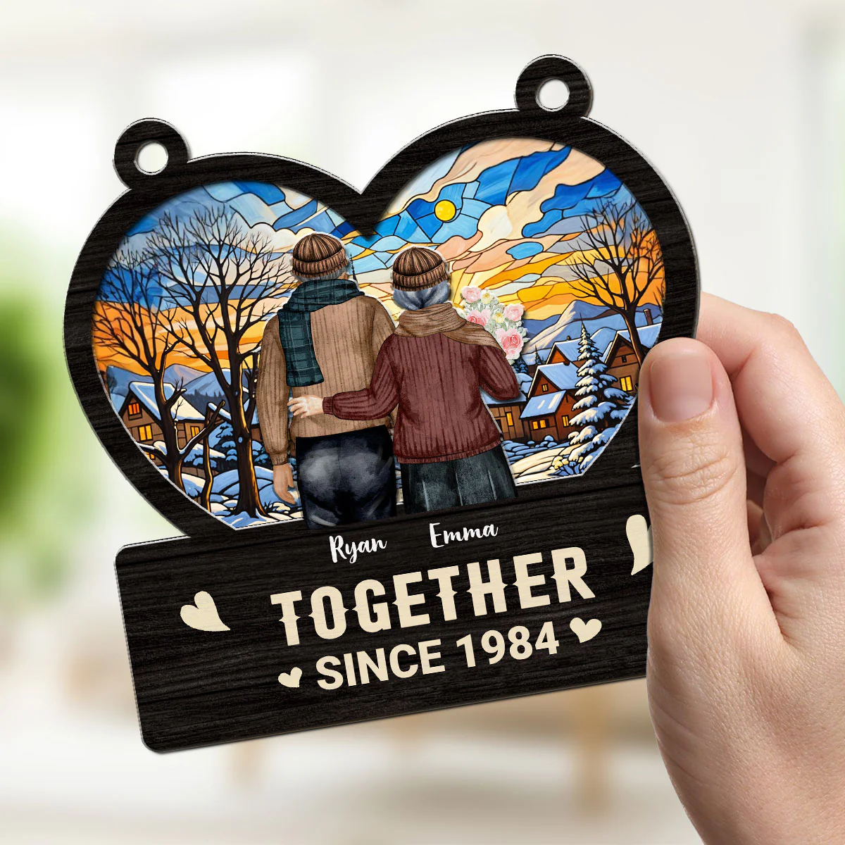 Together Love - Personalized Custom Suncatcher - Image 4
