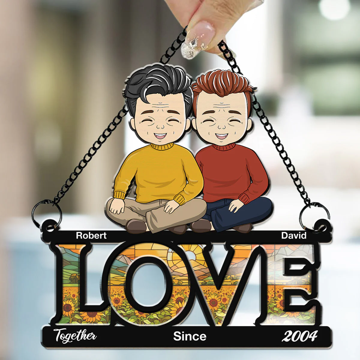 Together - Personalized Custom Suncatcher - Image 3