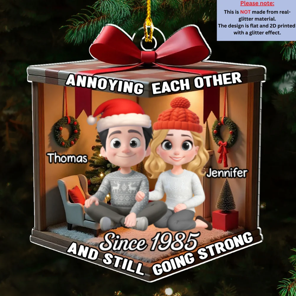 Together This Christmas 2025 - Personalized Custom Acrylic Ornament - Image 5