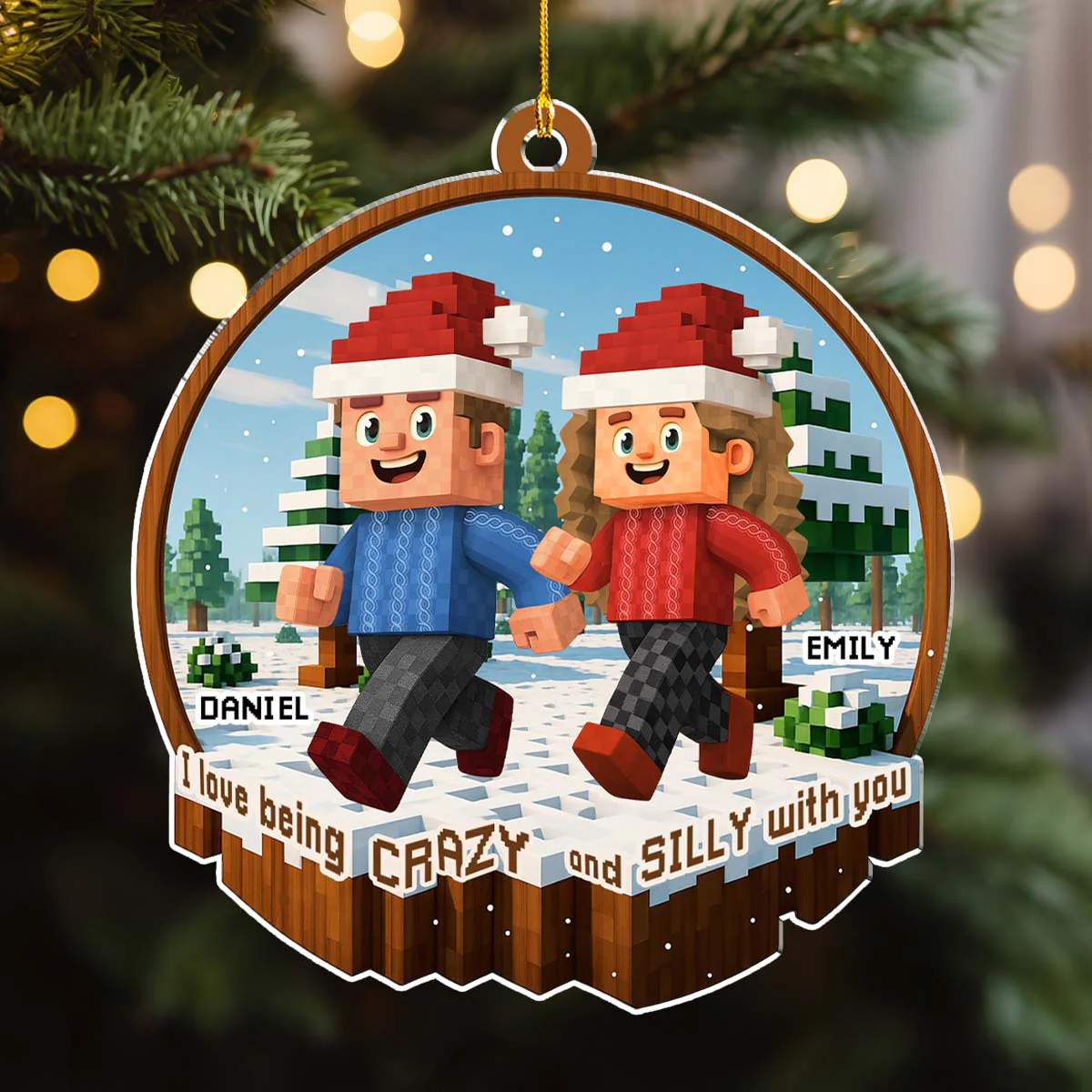Together We Make Us - Personalized Custom Acrylic Ornament - Image 3
