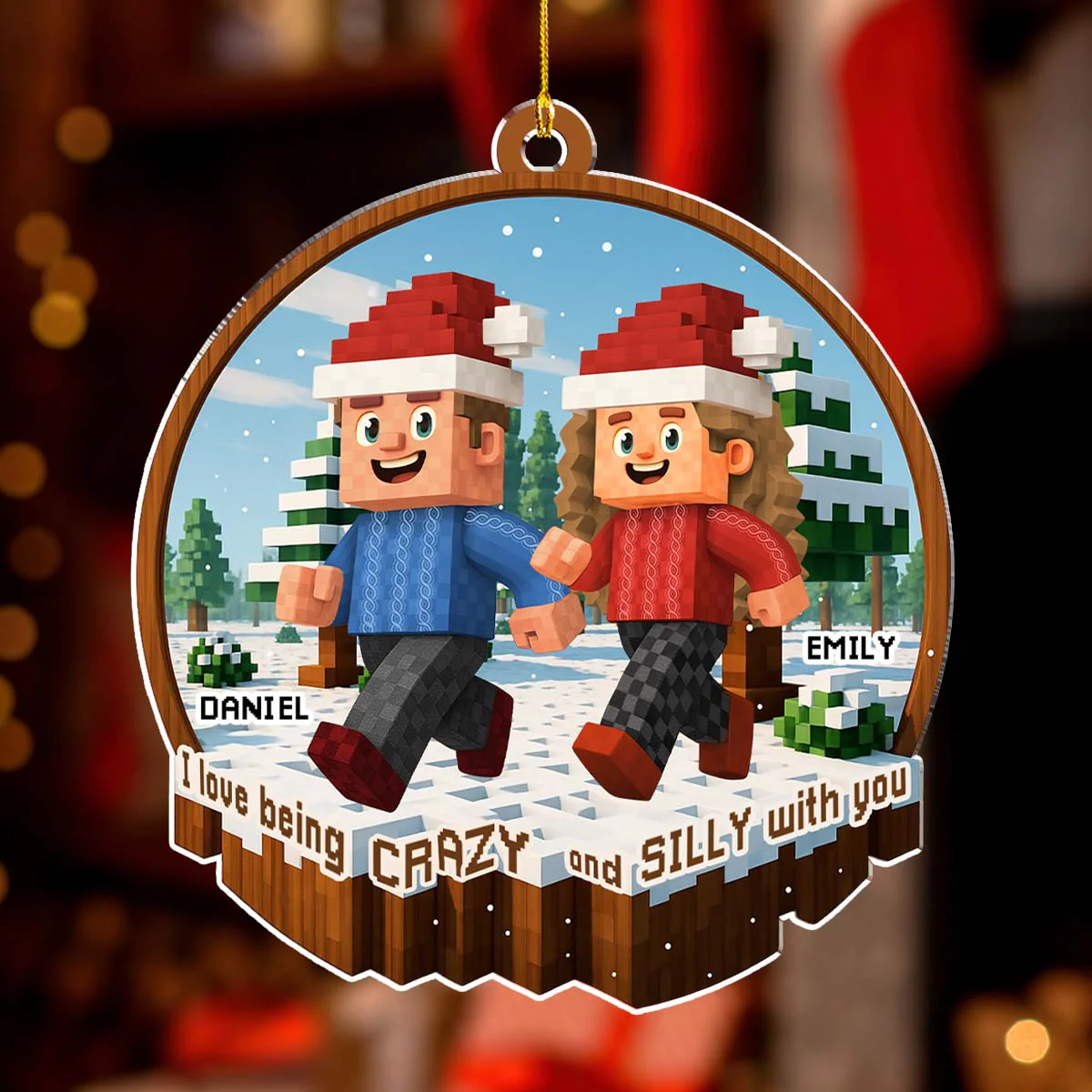 Together We Make Us - Personalized Custom Acrylic Ornament - Image 4