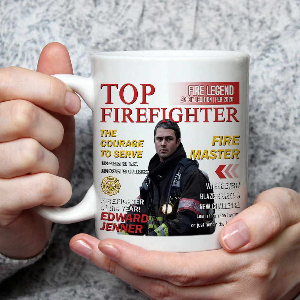 Top Firefighter - Personalized Custom Coffee Mug - Image 5