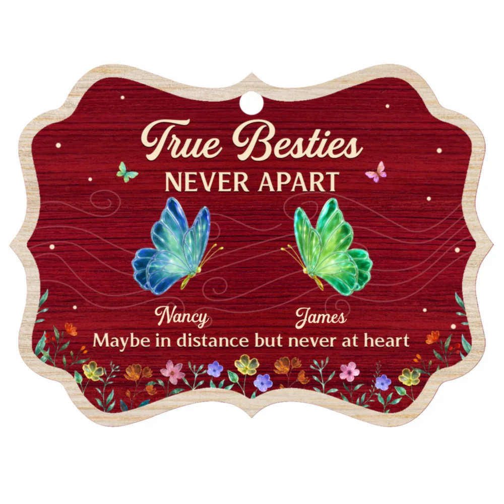 True Friends - Personalized Custom Wood Ornament - Image 6