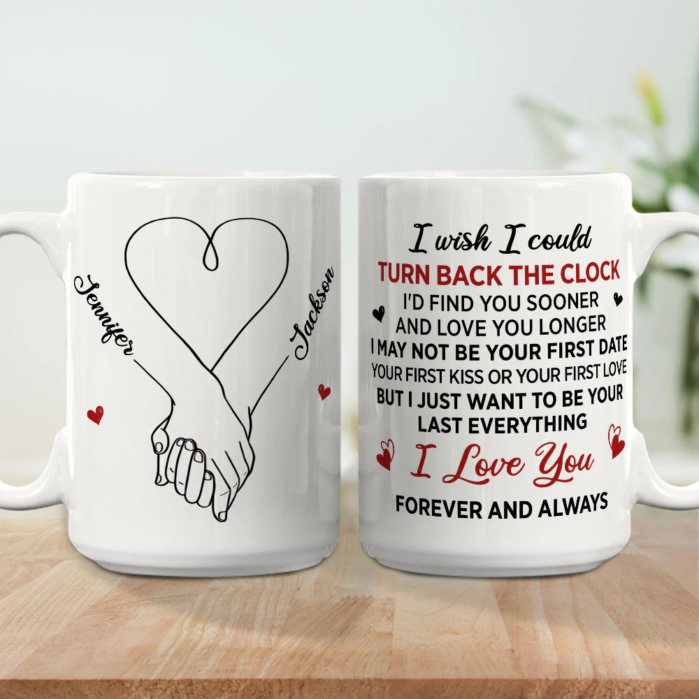 Turn Back The Clock - Personalized Custom Coffee Mug - Image 3