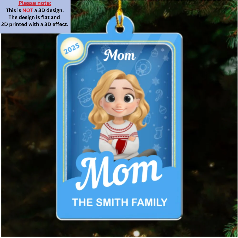 Twinkle Family - Personalized Custom Acrylic Ornament - Image 7