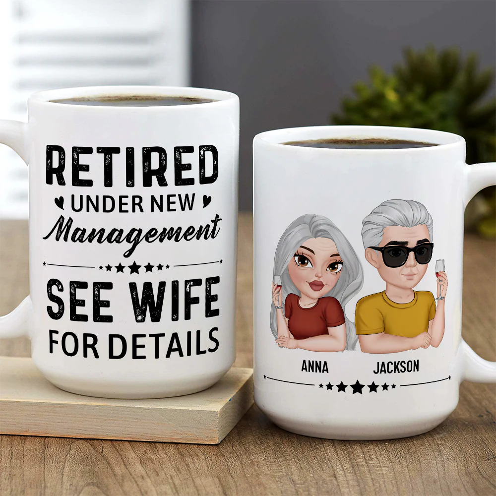 Under New Management - Personalized Custom Coffee Mug - Image 3