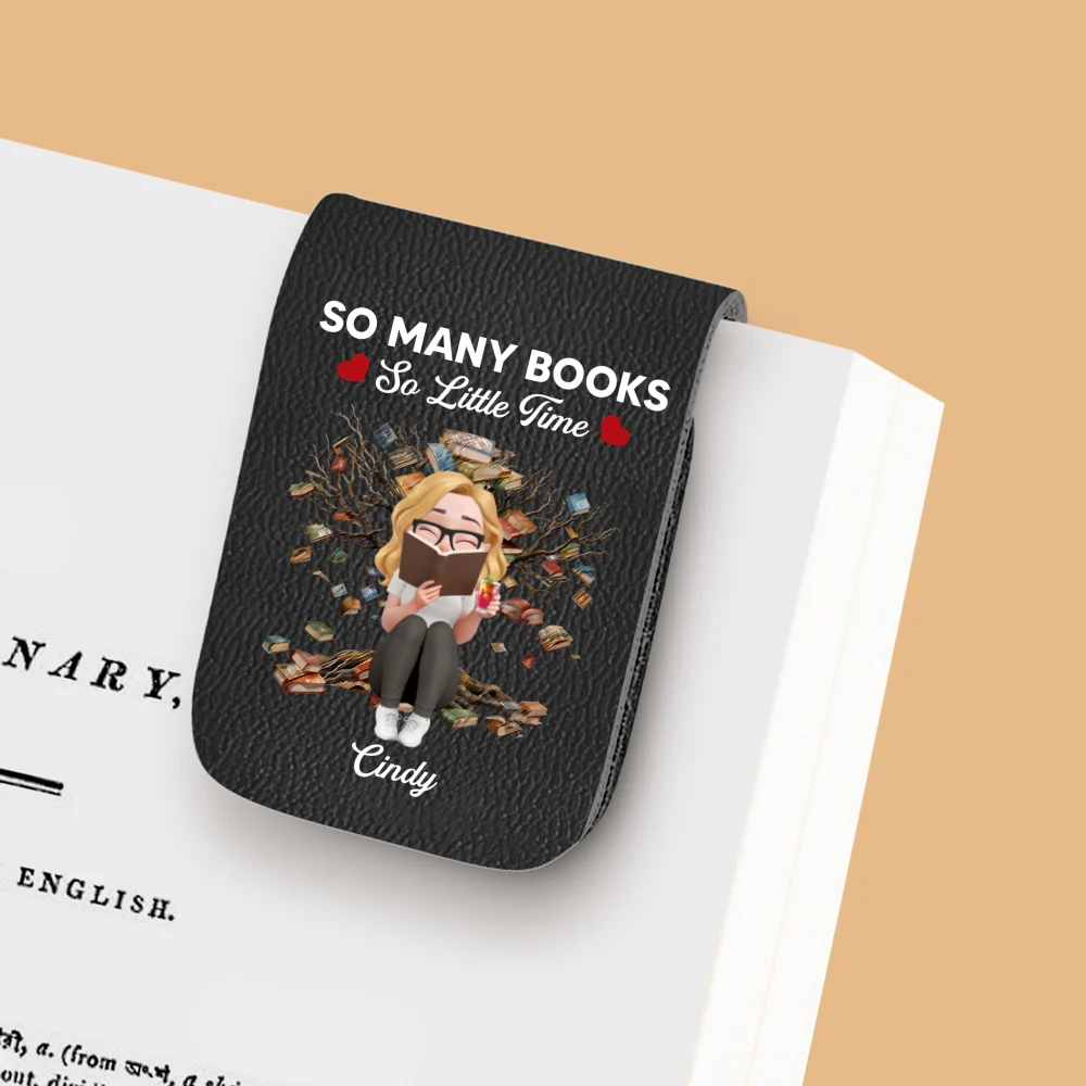Under The Book Tree - Personalized Custom Leather Bookmark - Image 7