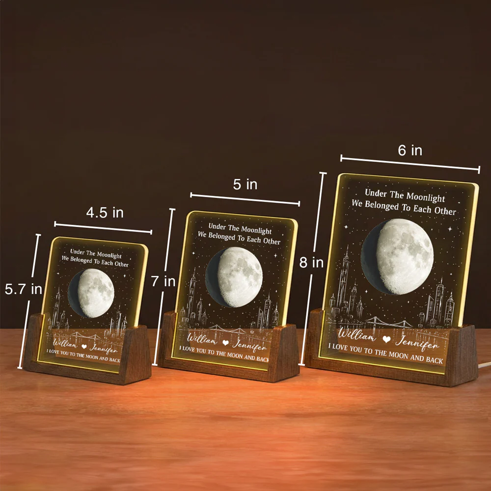 Under The Moonlight - Personalized Custom Night Light - Image 6