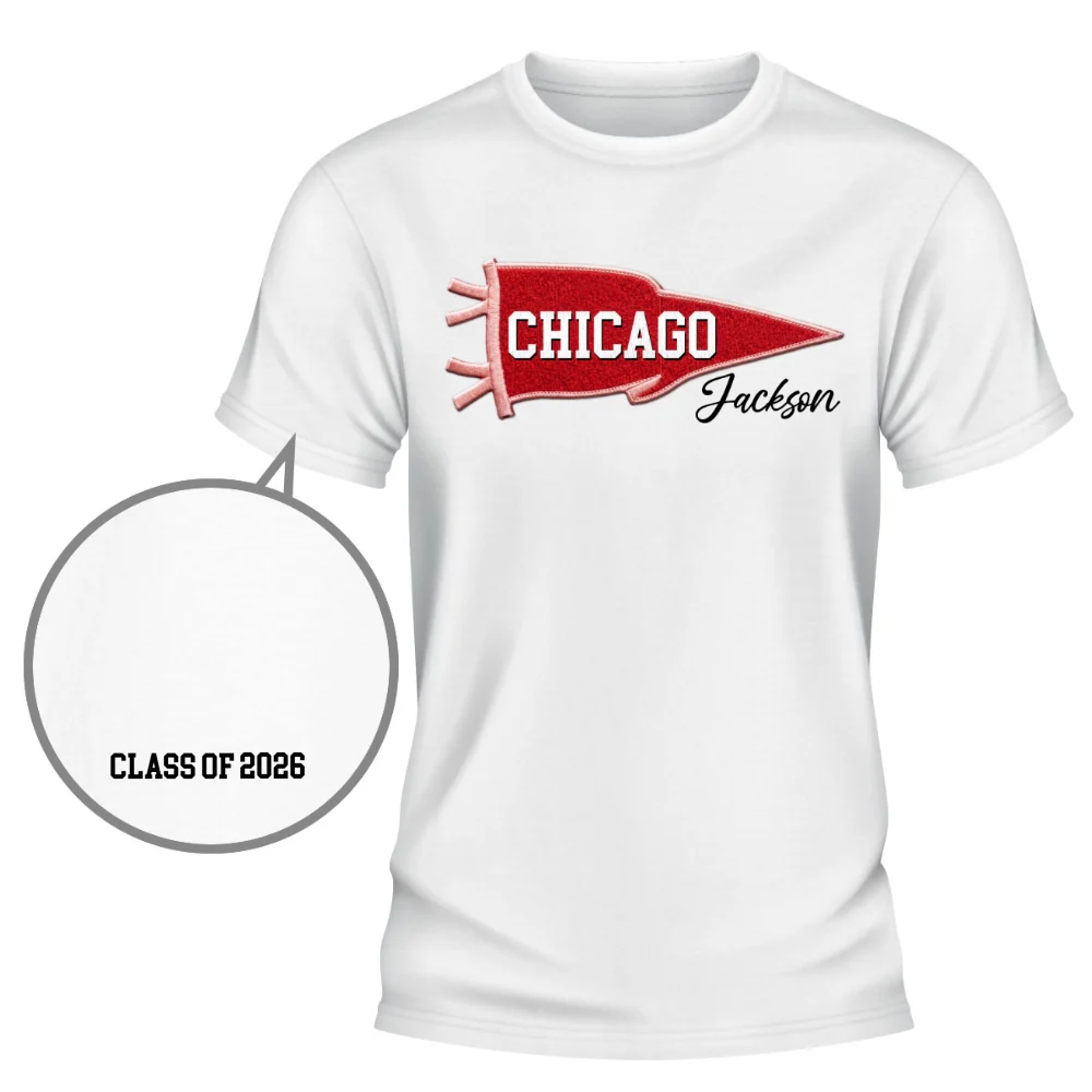 University Pennant Flag - Personalized Custom Shirt With Design On Sleeve - Image 6
