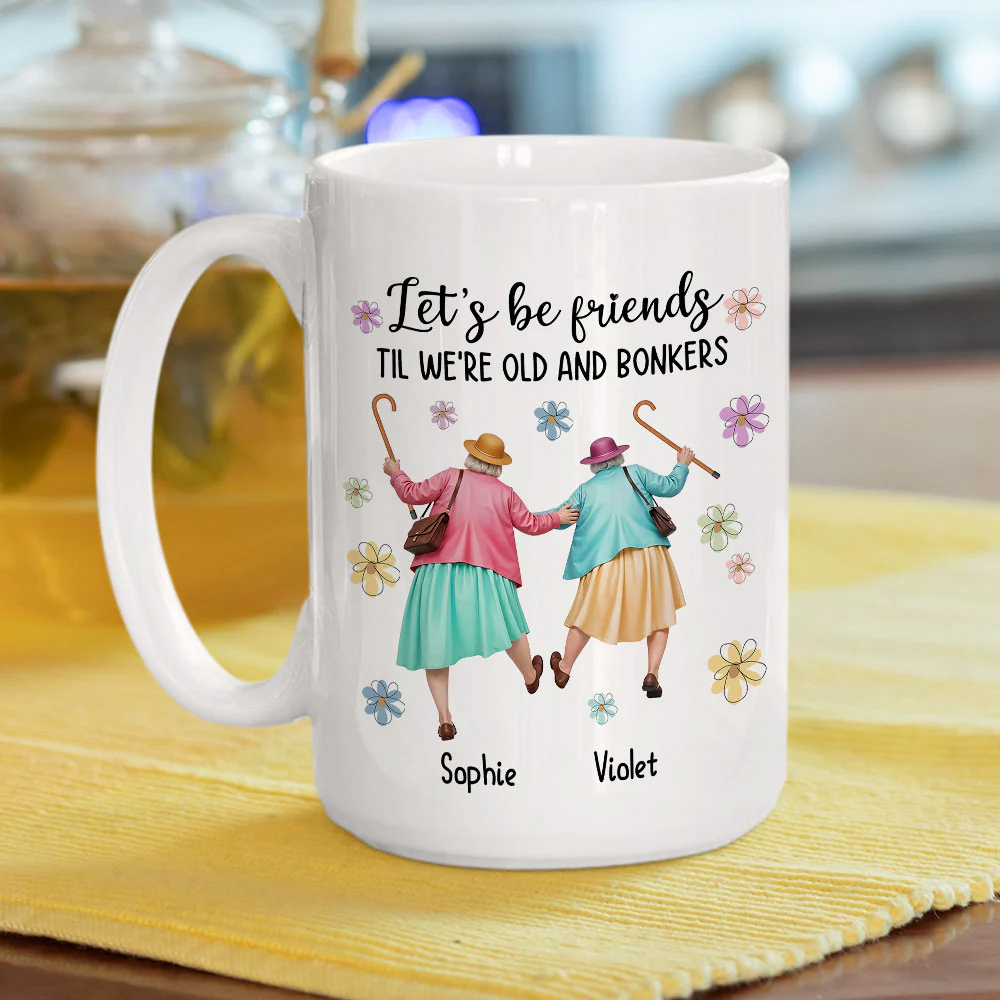 Until We Are Old And Bonkers - Personalized Custom Coffee Mug - Image 3