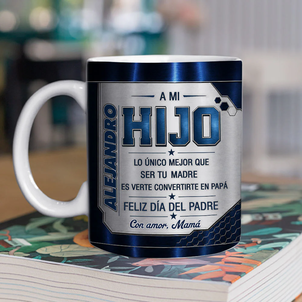 Verte Ser Papá - Taza Personalizada con Efecto 3D Inflado - Image 2