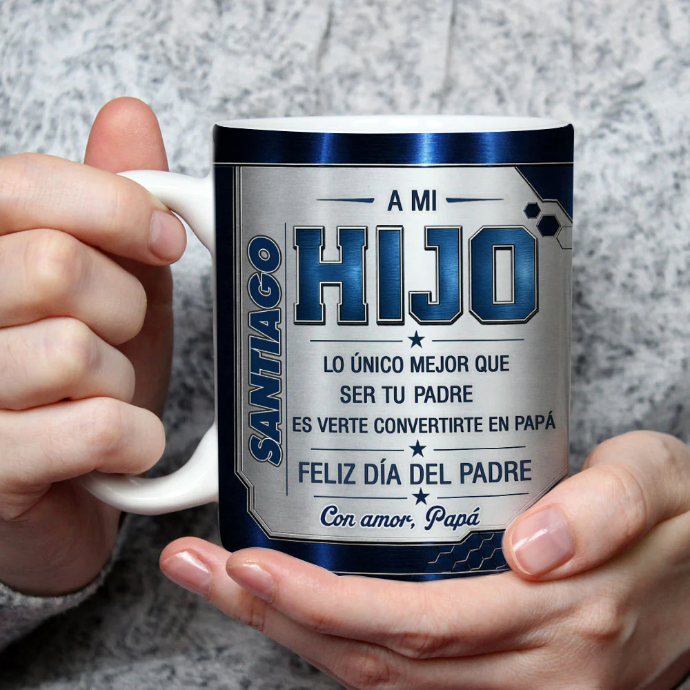 Verte Ser Papá - Taza Personalizada con Efecto 3D Inflado - Image 3