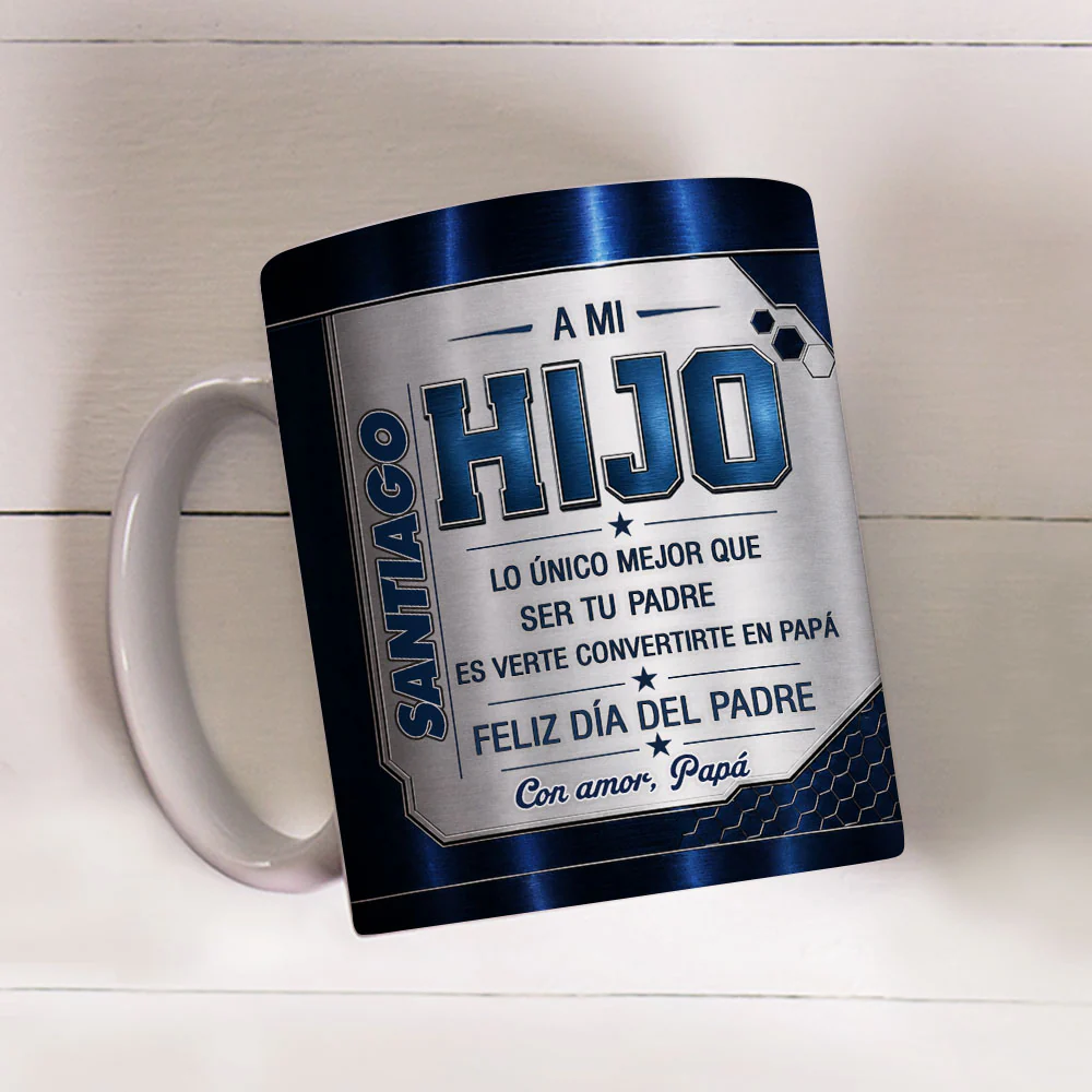 Verte Ser Papá - Taza Personalizada con Efecto 3D Inflado - Image 4
