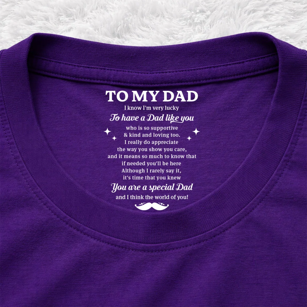 Very Lucky To Have You - Personalized Custom Inside Neck Print T-Shirt - Image 11