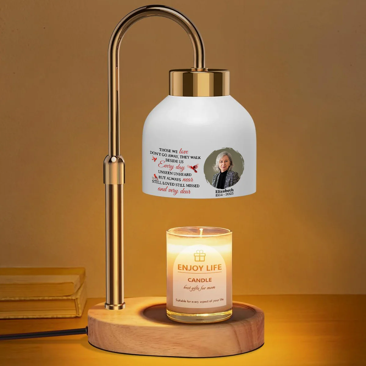 Walk Beside Us - Personalized Custom Candle Warmer Lamp - Image 2