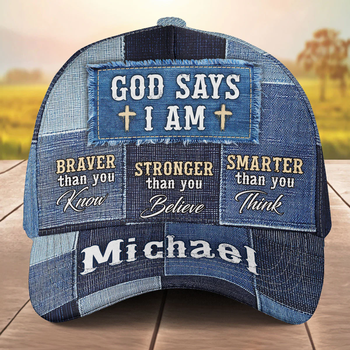 Walk In Faith - Personalized Custom Classic Cap - Image 2