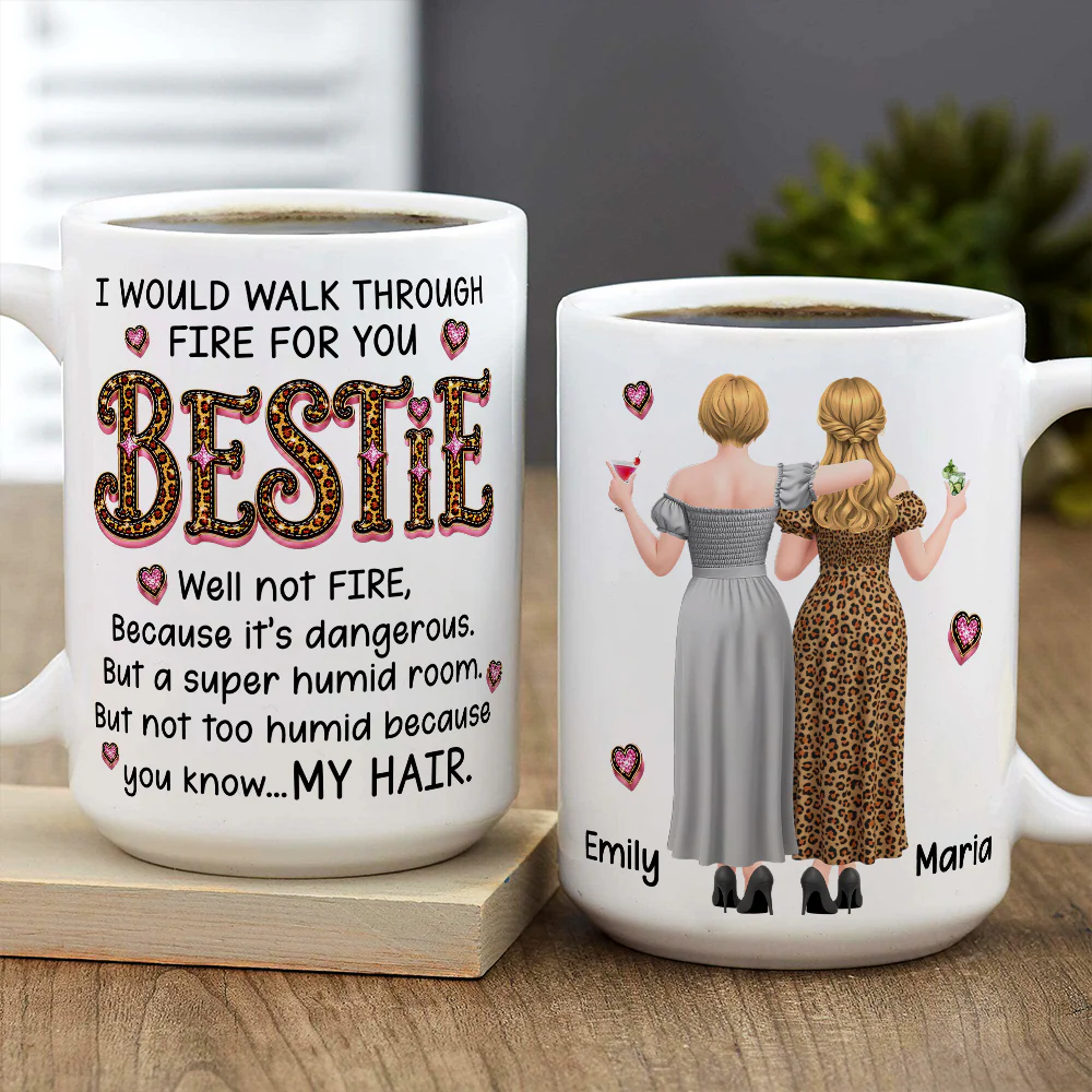 Walk Through Fire For You - Personalized Custom Coffee Mug - Image 5