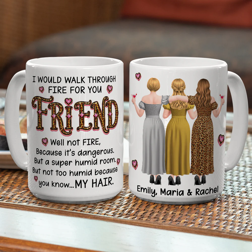 Walk Through Fire For You - Personalized Custom Coffee Mug - Image 6
