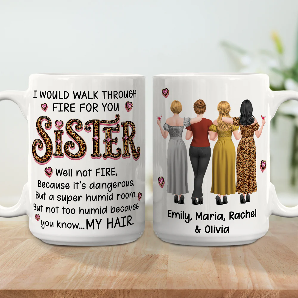 Walk Through Fire For You - Personalized Custom Coffee Mug - Image 7