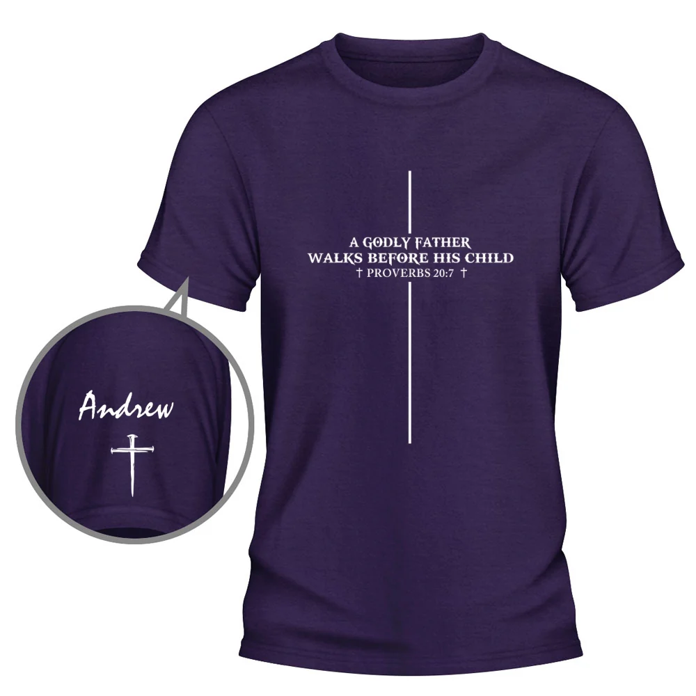 Walks Before His Children - Personalized Custom Shirt With Design On Sleeve - Image 10
