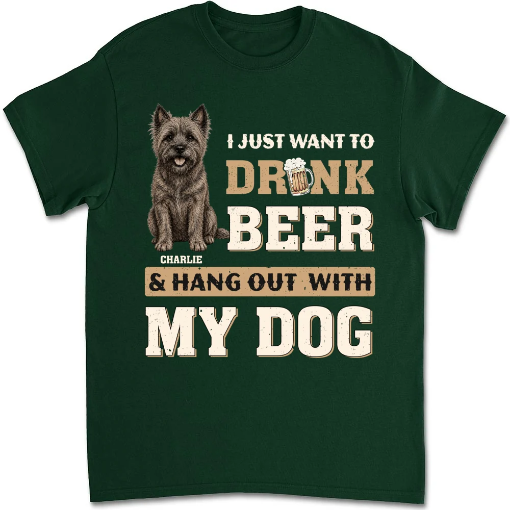 Want To Drink Beer With Classic Dog - Personalized Custom Shirt - Image 8