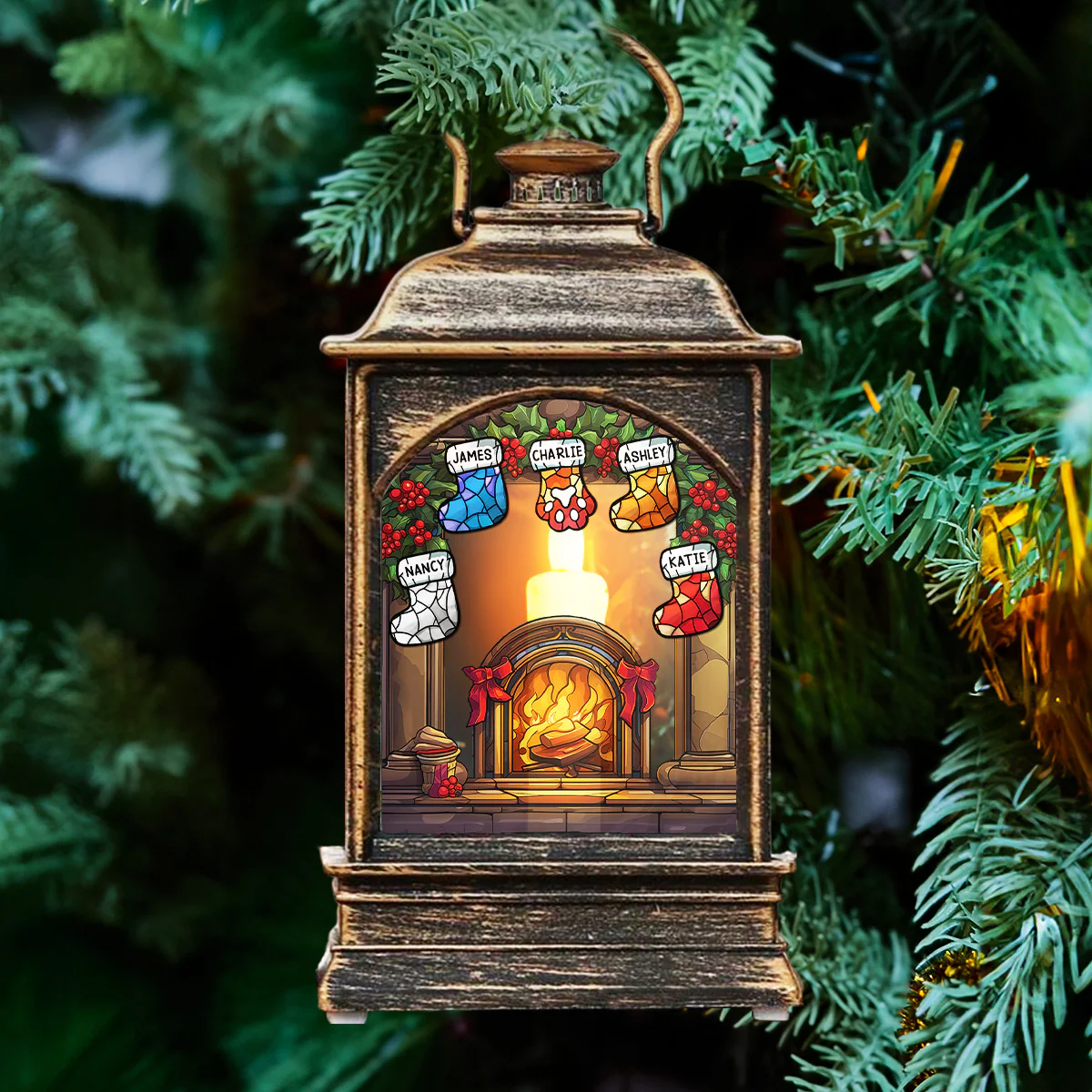 Warm Season - Personalized Custom Christmas Wind Lamp - Image 2