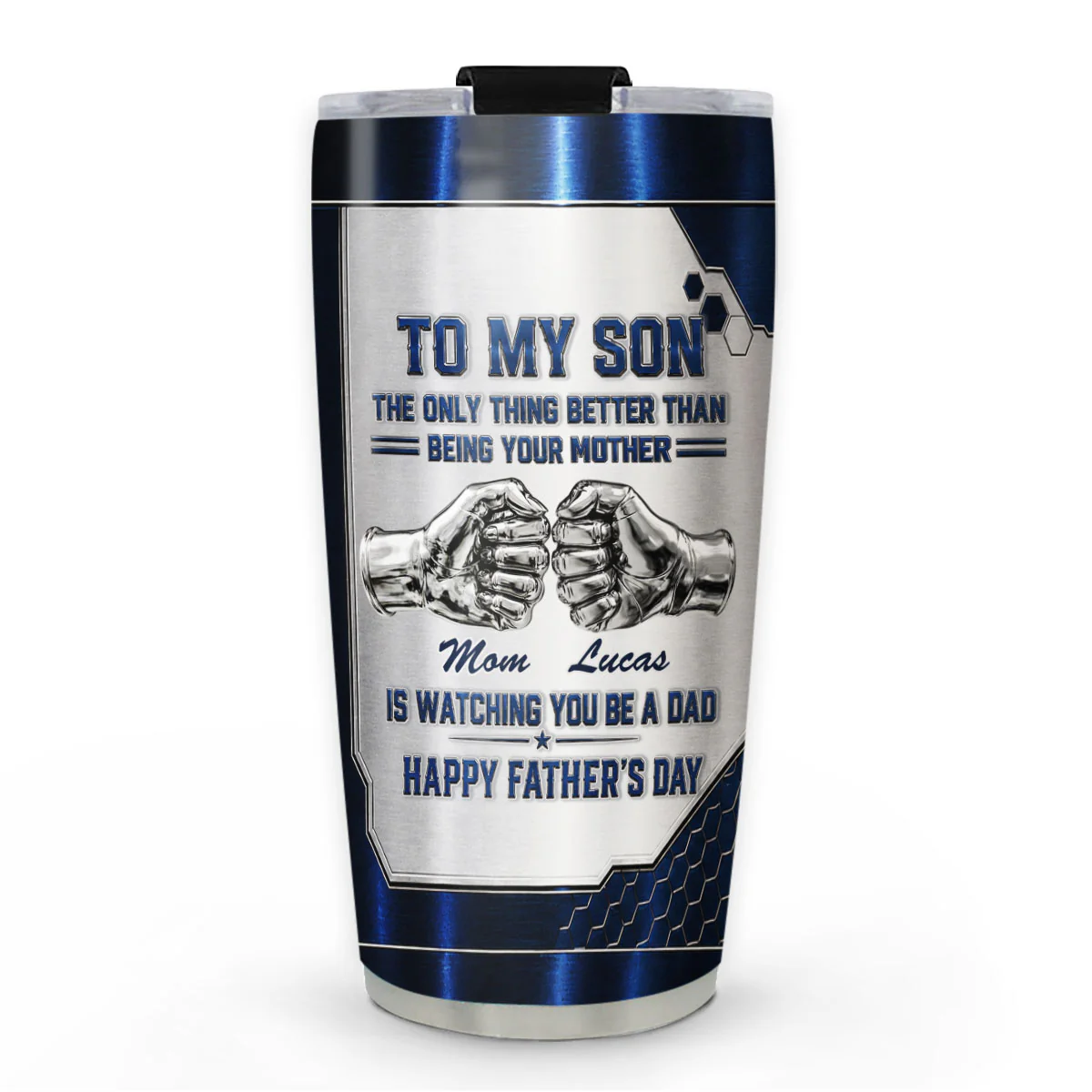 Watching My Son 2 - Personalized Custom 3D Effect Tumbler