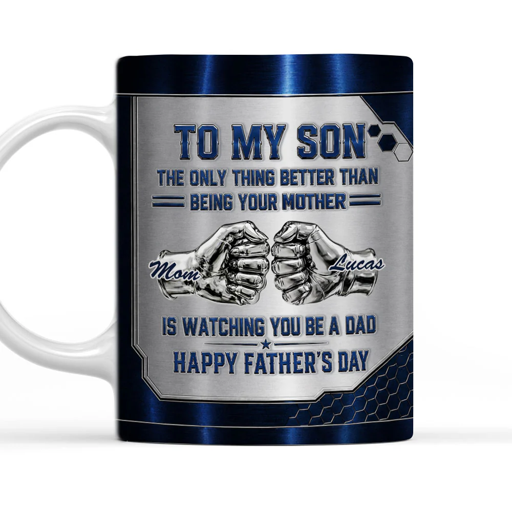 Watching My Son 2 - Personalized Custom 3D Inflated Effect Mug
