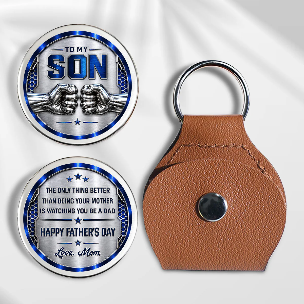 Watching You Being A Dad - Personalized Custom Pocket Hug