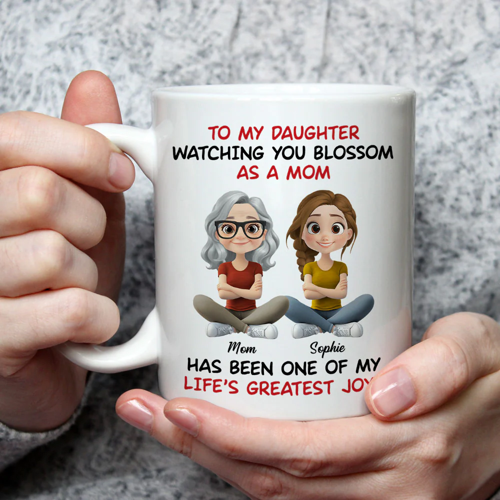 Watching You Blossom - Personalized Custom Coffee Mug - Image 3