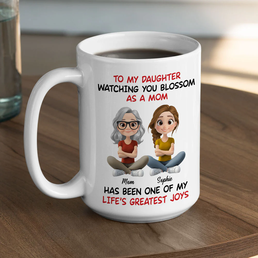 Watching You Blossom - Personalized Custom Coffee Mug - Image 5