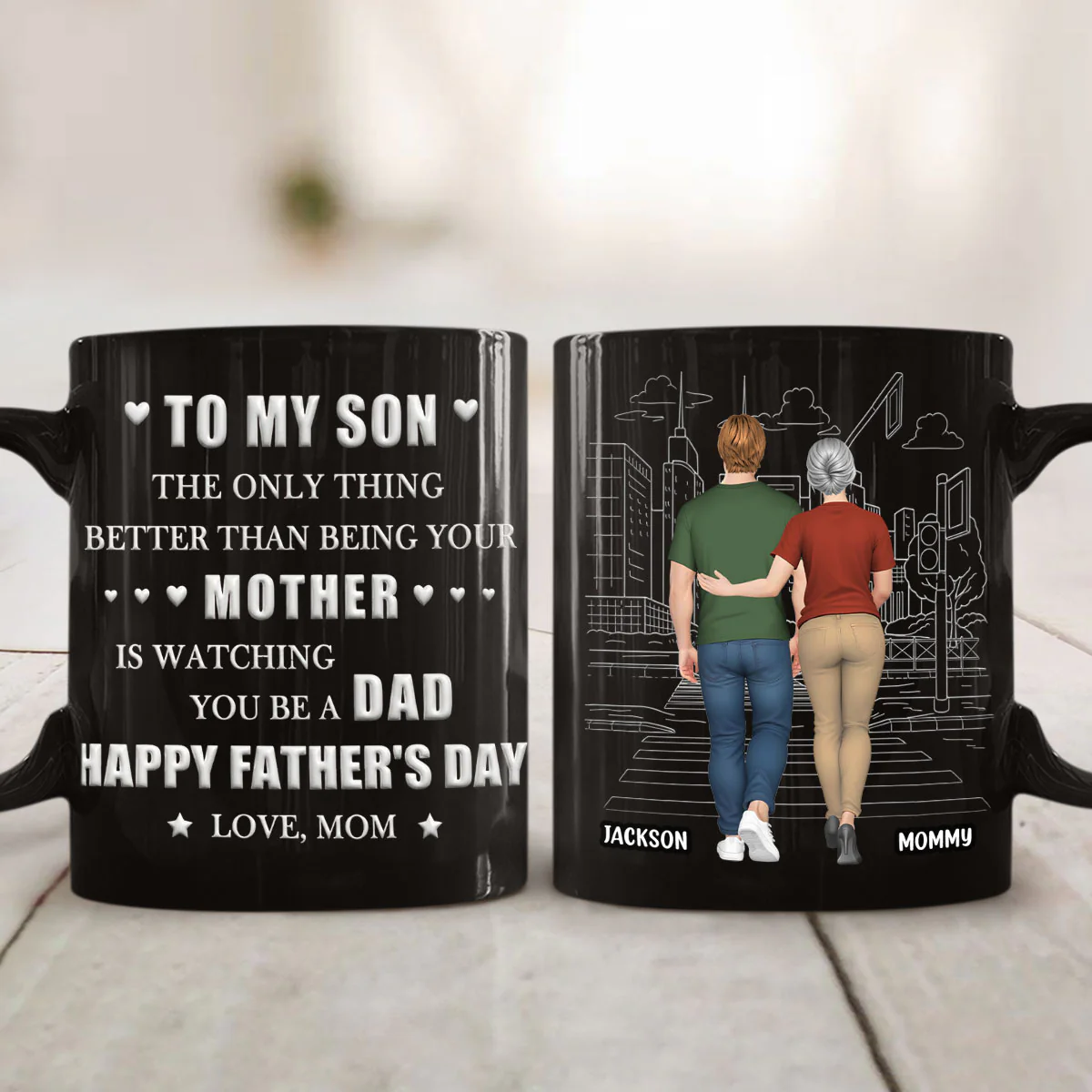 Watching You Grow - Personalized Custom 3D Inflated Effect Mug - Image 2