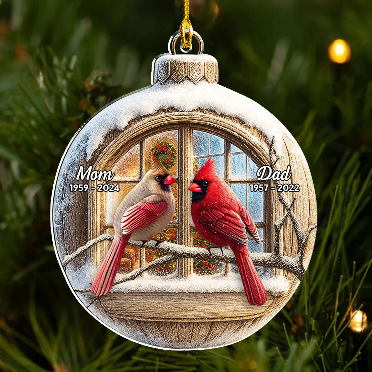 We Are Always With You - Personalized Custom Acrylic Ornament - Image 2