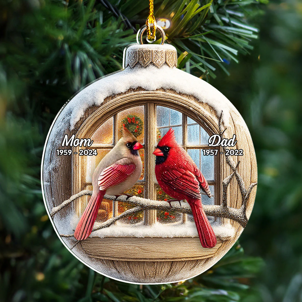 We Are Always With You - Personalized Custom Acrylic Ornament - Image 3