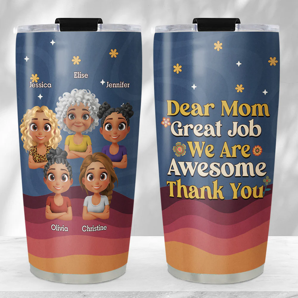 We Are Awesome Thank You - Personalized Custom Tumbler - Image 5