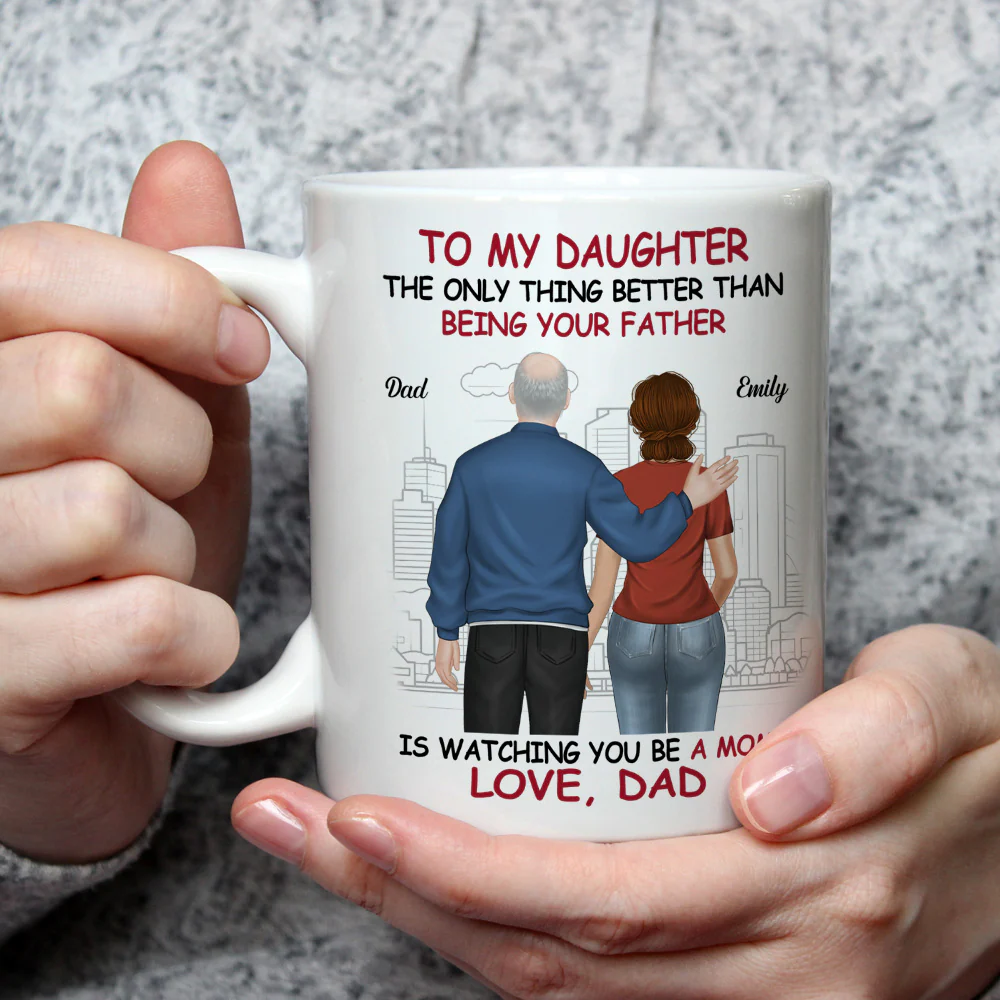 We Are Proud Of You Daughter  - Personalized Custom Coffee Mug - Image 2