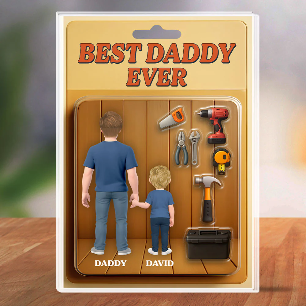 We Caught The Best Dad - Personalized Custom Acrylic Plaque - Image 2