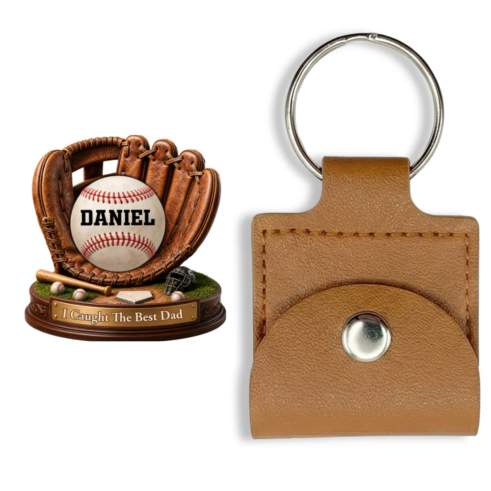 We Caught The Best Dad - Personalized Custom Wooden Pocket Hug - Image 7