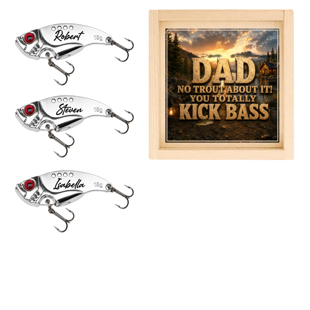 We Caught the Best Fishing Dad - Personalized Custom Fishing Lure - Image 12
