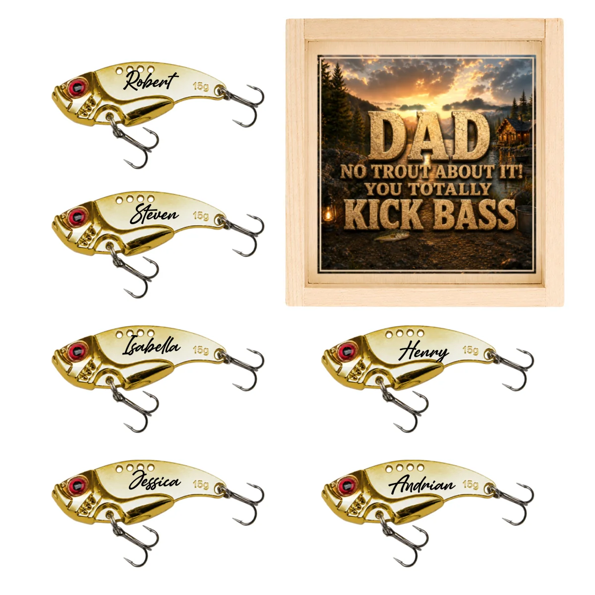 We Caught the Best Fishing Dad - Personalized Custom Fishing Lure - Image 7