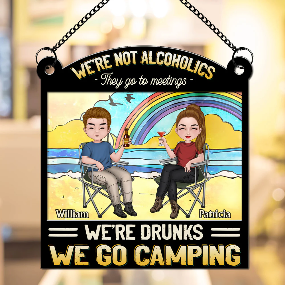 We Go Camping - Personalized Custom Suncatcher - Image 2