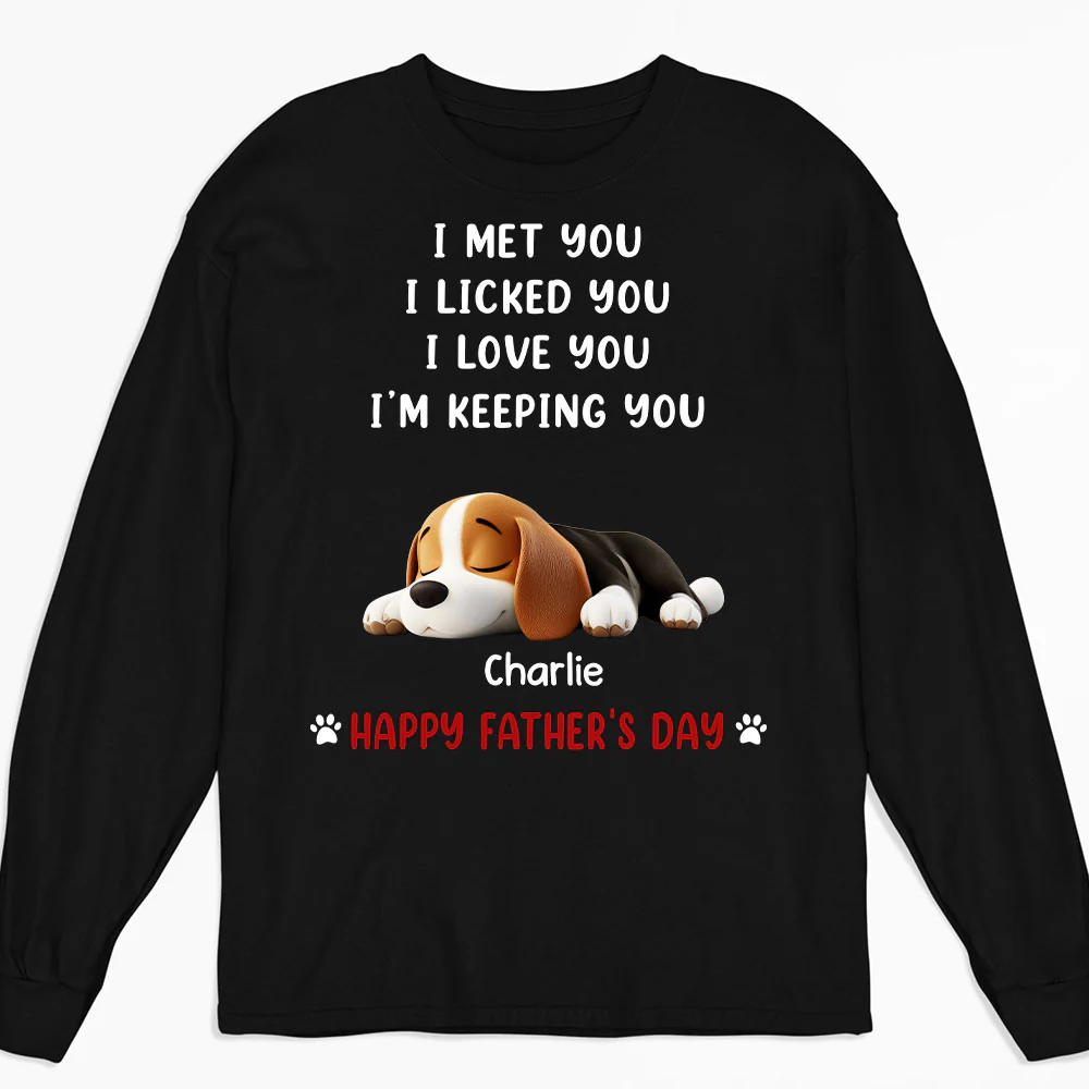 We Licked And Love You - Personalized Custom Long Sleeve T-Shirt