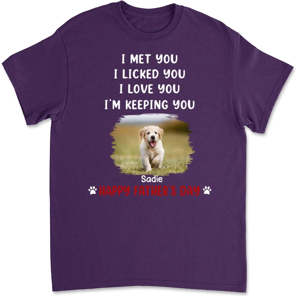 We Licked And Love You Photo - Personalized Custom Unisex T-Shirt - Image 6