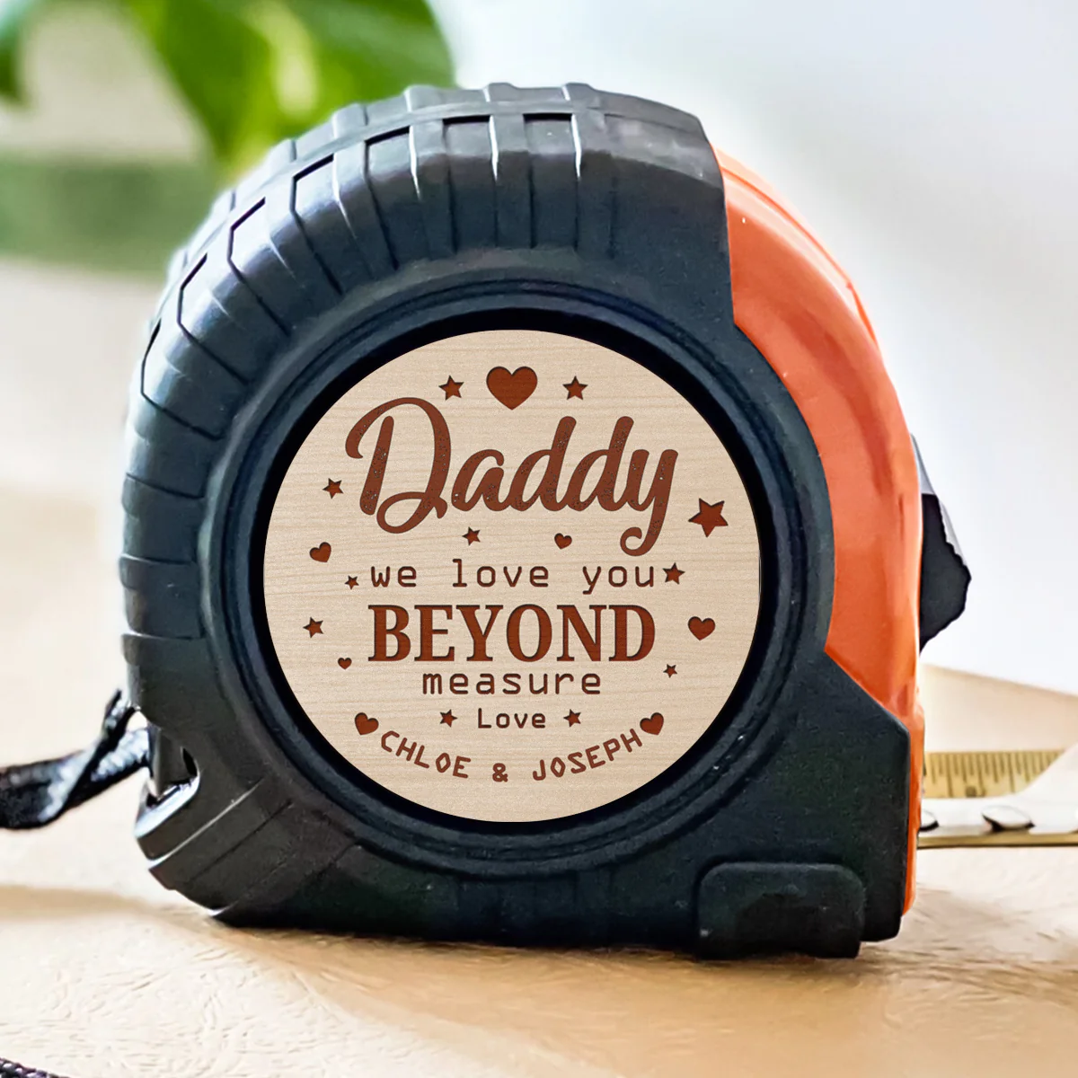 We Love You Beyond Measure Dad - Personalized Custom Tape Measure