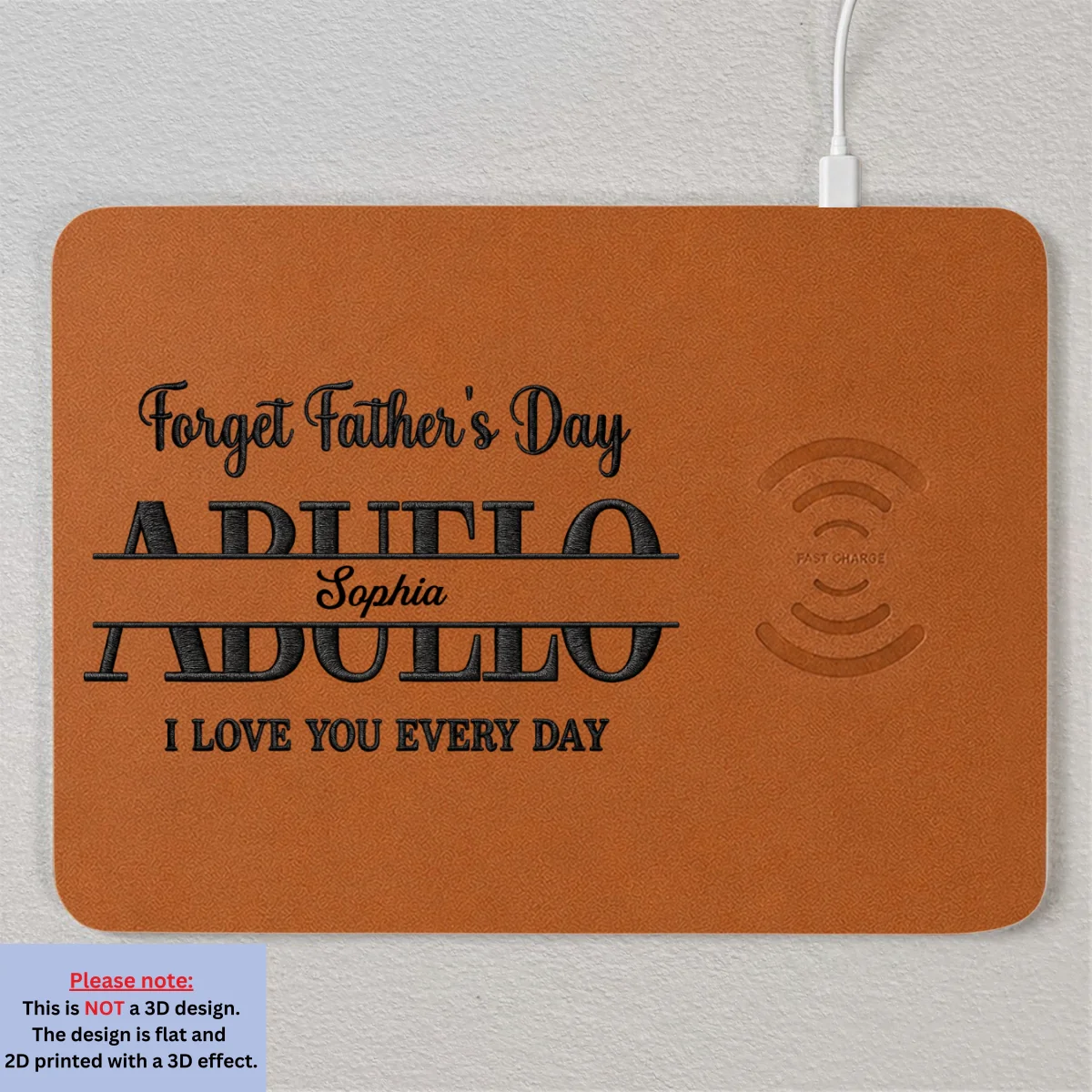 We Love You Every Day - Personalized Custom Charging Mat - Image 7
