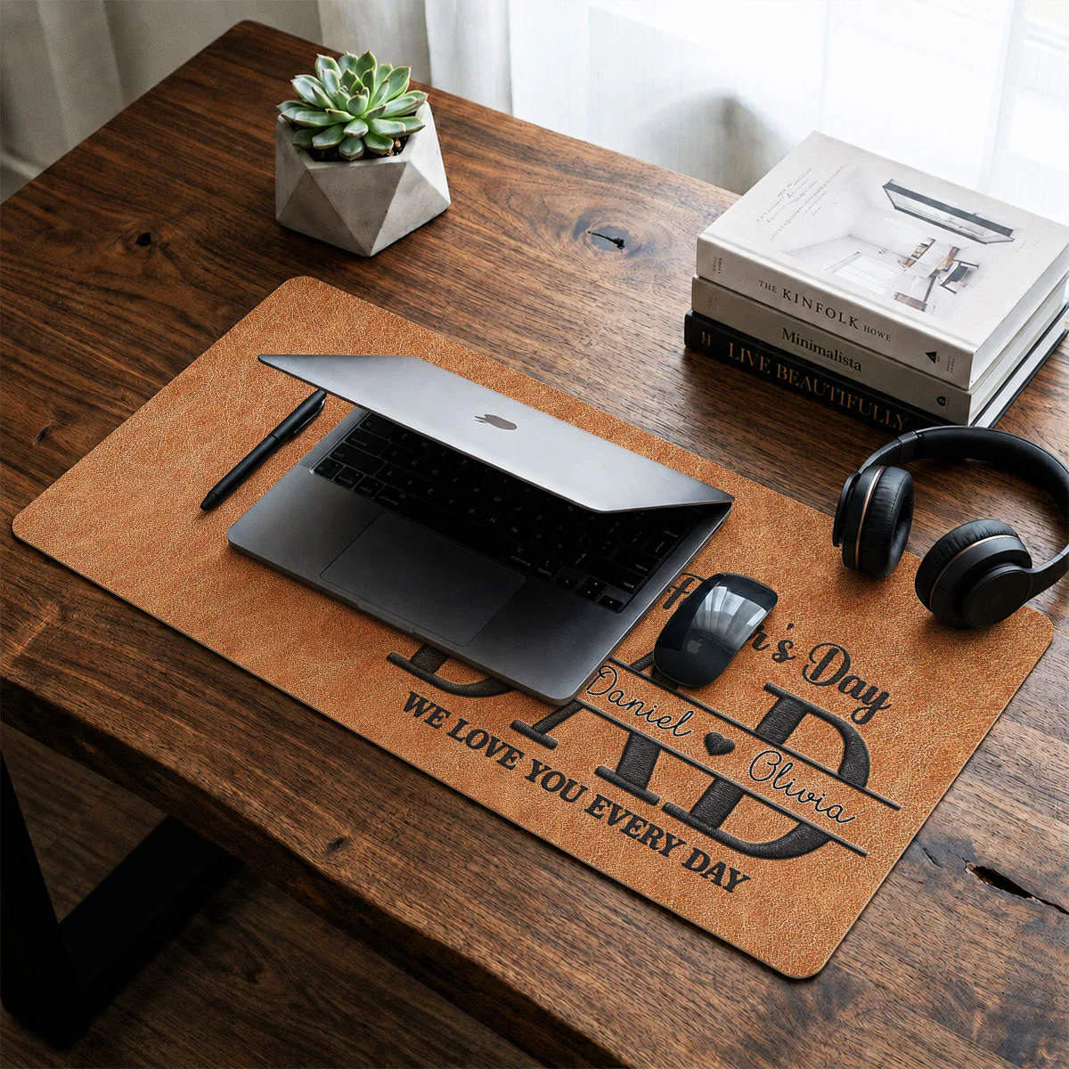 We Love You Every Day - Personalized Custom Desk Mat - Image 4