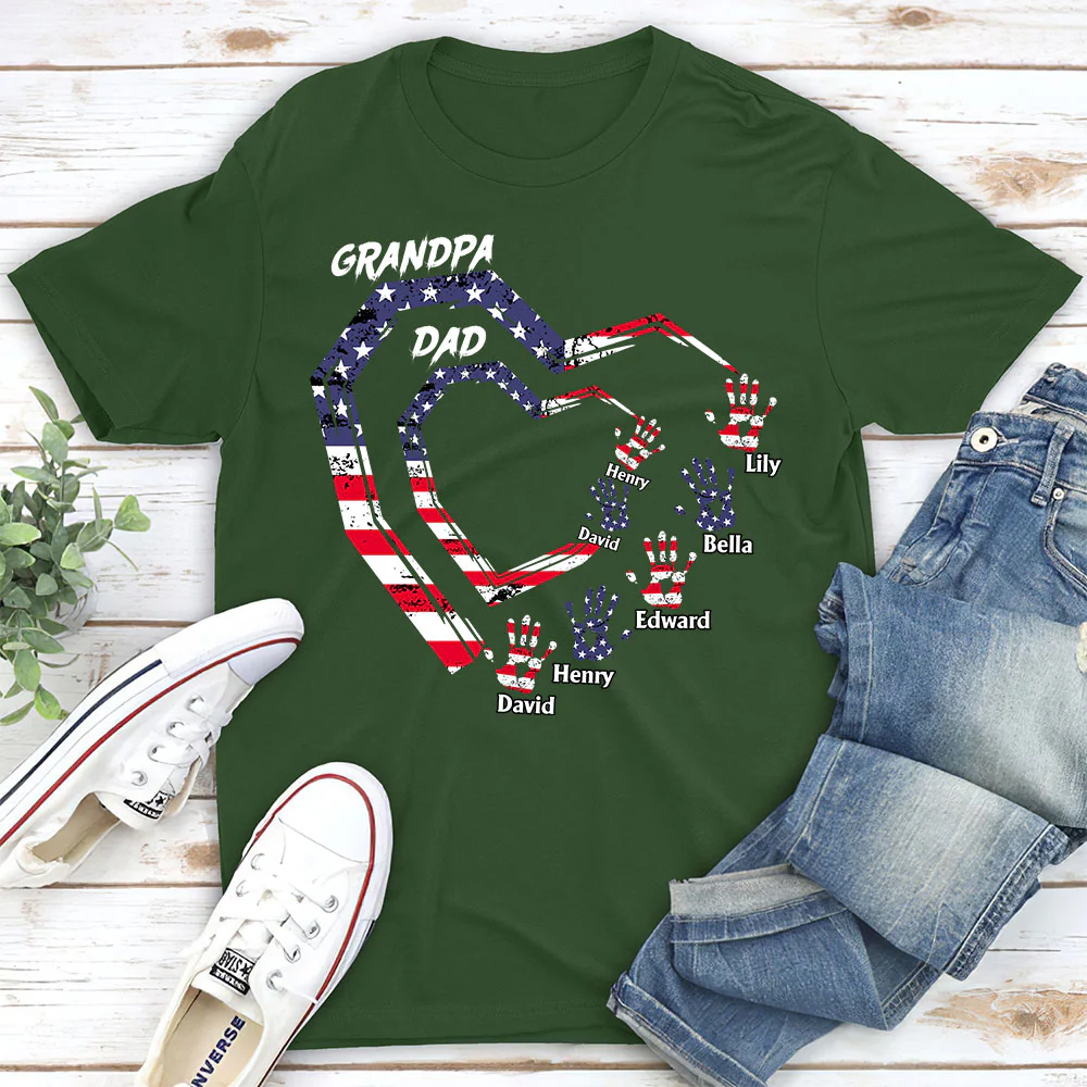We Love You Grandpa - Personalized Custom Shirt - Image 3