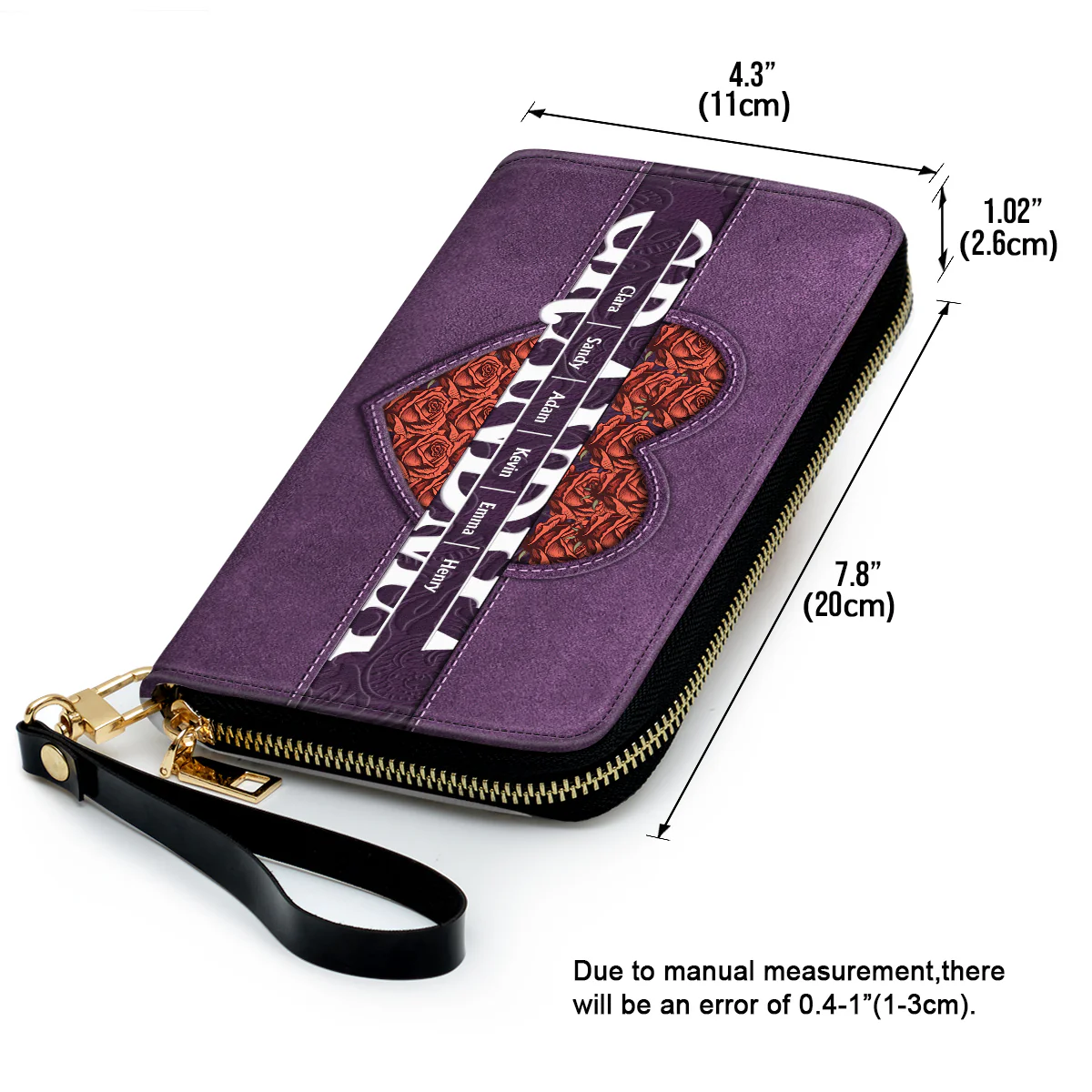 We Love You Mom - Personalized Custom Leather Wallet - Image 5