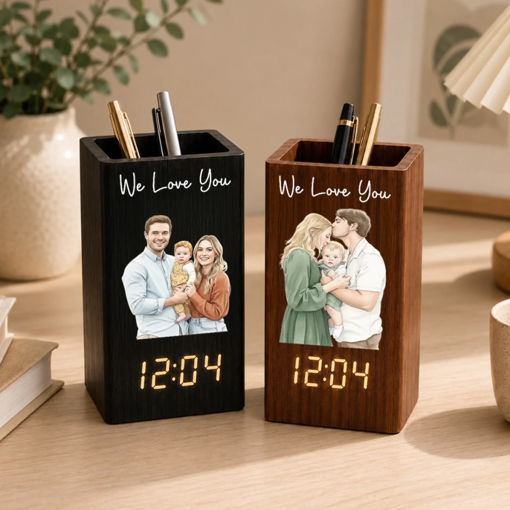 We Love You - Personalized Custom Pen Holder - Image 4